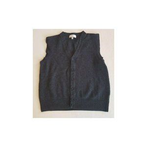 Turnbury Button Vest 100% Extra Fine Merino Wool